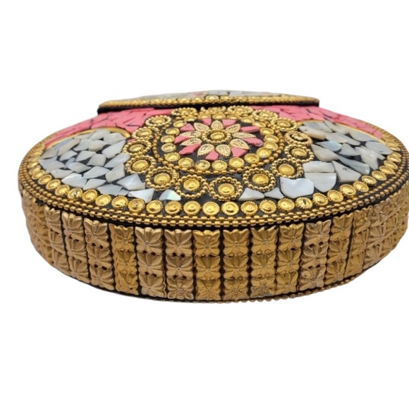 Ramla Beverly Hills Mosaic Handmade in Morocco convertible Bag - Picture 4 of 6